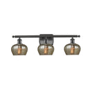 Fenton Bath Vanity Light shown in the Oil Rubbed Bronze finish with a Mercury shade