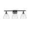 Ballston Dome Bath Vanity Light shown in the Oil Rubbed Bronze finish with a Seedy shade