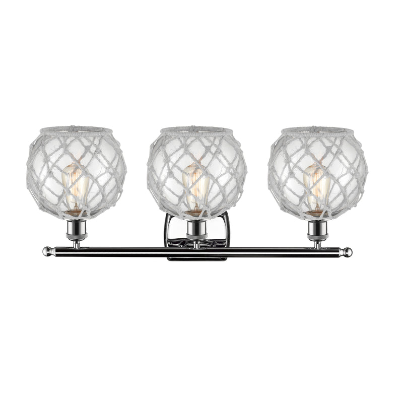 Innovations Lighting Farmhouse Rope 3 Light Bath Vanity Light Part Of The Ballston Collection 516-3W-PC-G122-8RW-LED