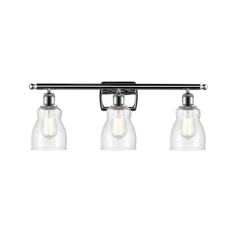 Ellery Bath Vanity Light shown in the Polished Chrome finish with a Seedy shade