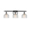 Dayton Bath Vanity Light shown in the Polished Chrome finish with a Clear shade