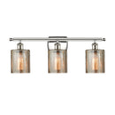 Cobbleskill Bath Vanity Light shown in the Polished Nickel finish with a Mercury shade