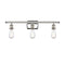 Bare Bulb Bath Vanity Light shown in the Polished Nickel finish