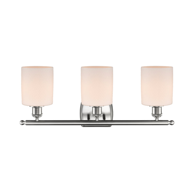 Innovations Lighting Cobbleskill 3 Light Bath Vanity Light Part Of The Ballston Collection 516-3W-SN-G111-LED