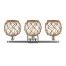 Innovations Lighting Farmhouse Rope 3 Light Bath Vanity Light Part Of The Ballston Collection 516-3W-SN-G122-8RB-LED