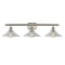 Orwell Bath Vanity Light shown in the Brushed Satin Nickel finish with a Clear shade