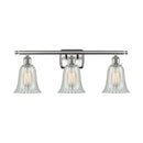 Hanover Bath Vanity Light shown in the Brushed Satin Nickel finish with a Mouchette shade