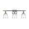 Brookfield Bath Vanity Light shown in the Brushed Satin Nickel finish with a Clear shade