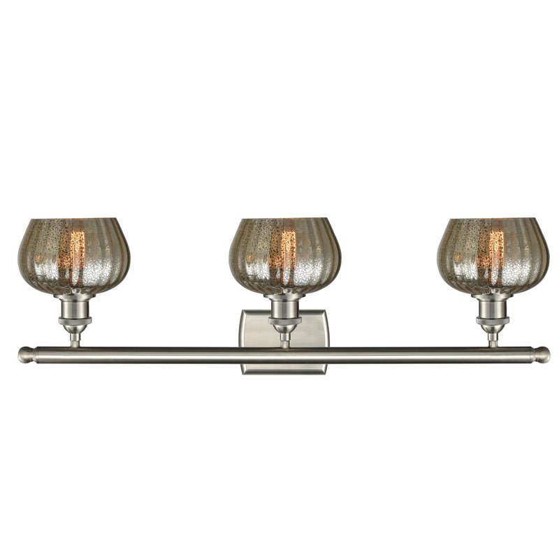 Innovations Lighting Fenton 3 Light Bath Vanity Light Part Of The Ballston Collection 516-3W-SN-G96-LED