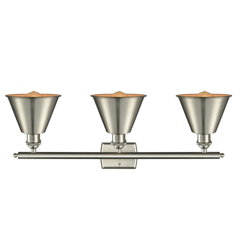 Innovations Lighting Smithfield 3 Light Bath Vanity Light Part Of The Ballston Collection 516-3W-SN-M8-LED