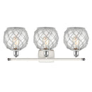 Innovations Lighting Farmhouse Rope 3 Light Bath Vanity Light Part Of The Ballston Collection 516-3W-WPC-G122-8RW-LED