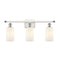 Clymer Bath Vanity Light shown in the White and Polished Chrome finish with a Matte White shade