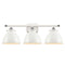 Adirondack Bath Vanity Light shown in the White and Polished Chrome finish with a Glossy White shade