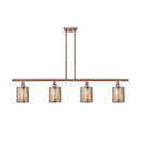 Cobbleskill Island Light shown in the Antique Copper finish with a Mercury shade