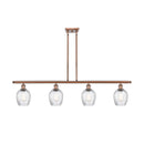 Salina Island Light shown in the Antique Copper finish with a Clear Spiral Fluted shade