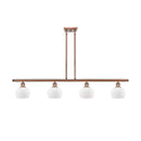 Fenton Island Light shown in the Antique Copper finish with a Matte White shade