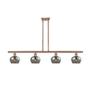 Fenton Island Light shown in the Antique Copper finish with a Plated Smoke shade