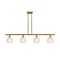 Dayton Island Light shown in the Brushed Brass finish with a White shade