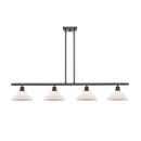 Orwell Island Light shown in the Matte Black finish with a Matte White shade