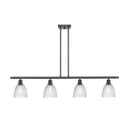 Castile Island Light shown in the Matte Black finish with a Clear shade