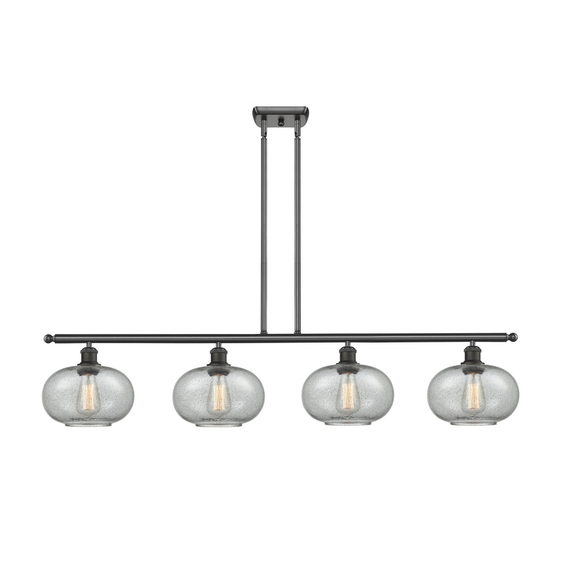 Gorham Island Light shown in the Oil Rubbed Bronze finish with a Charcoal shade