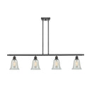 Hanover Island Light shown in the Oil Rubbed Bronze finish with a Mouchette shade