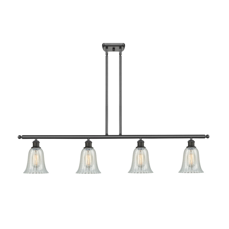 Hanover Island Light shown in the Oil Rubbed Bronze finish with a Mouchette shade