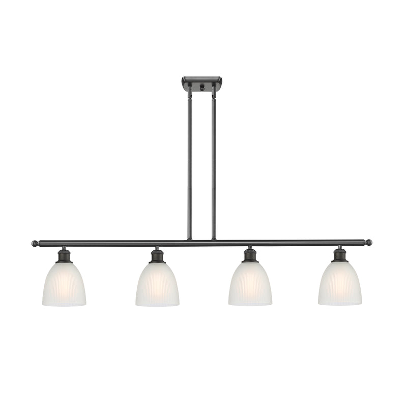 Castile Island Light shown in the Oil Rubbed Bronze finish with a White shade