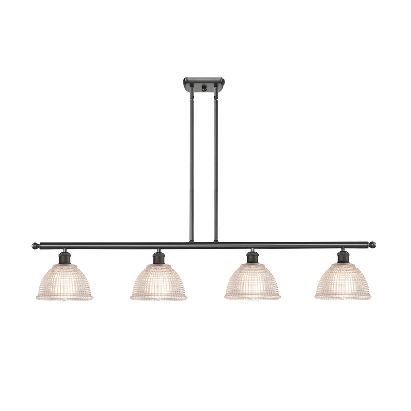 Arietta Island Light shown in the Oil Rubbed Bronze finish with a Clear shade