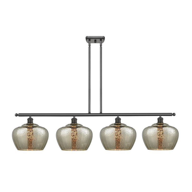 Fenton Island Light shown in the Oil Rubbed Bronze finish with a Mercury shade