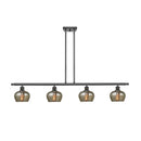 Fenton Island Light shown in the Oil Rubbed Bronze finish with a Mercury shade