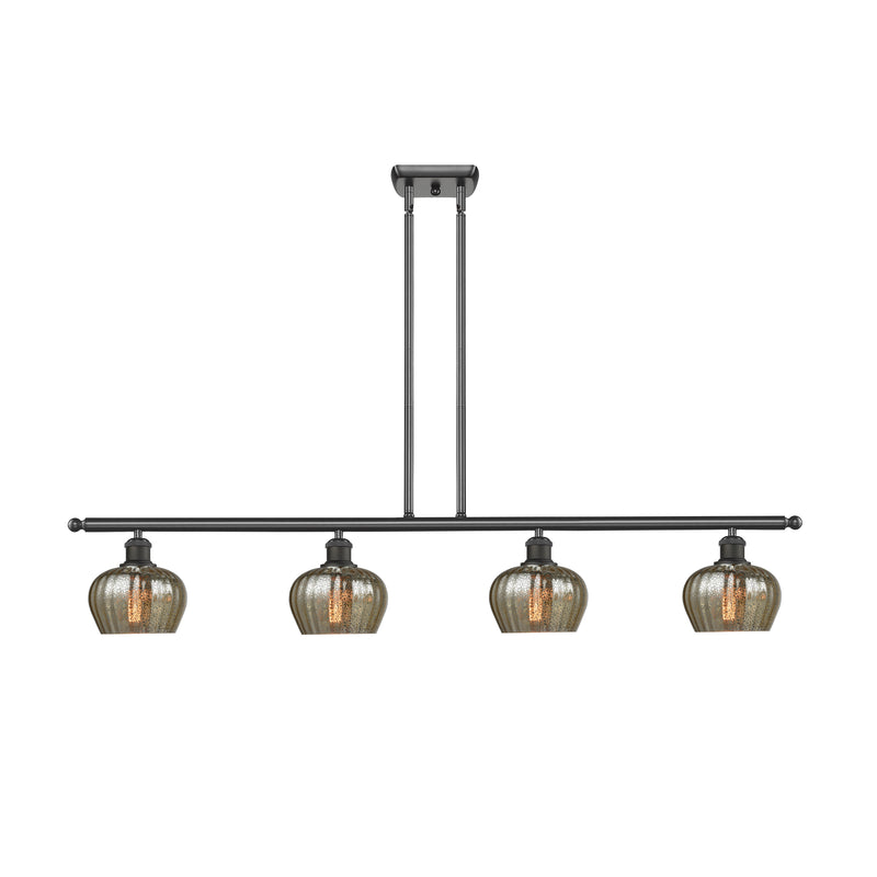 Fenton Island Light shown in the Oil Rubbed Bronze finish with a Mercury shade