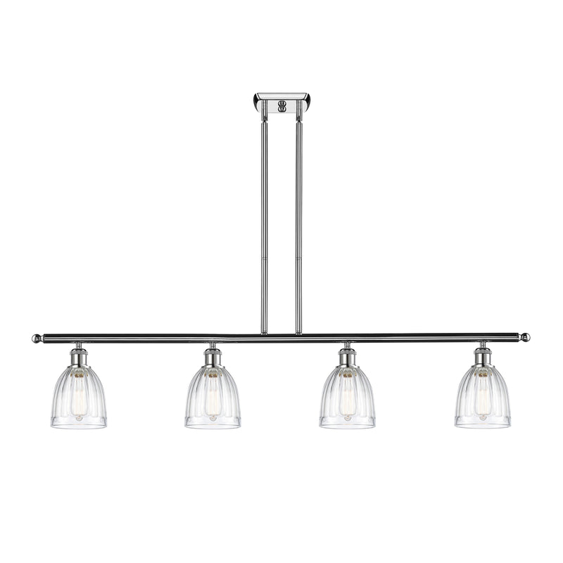 Brookfield Island Light shown in the Polished Chrome finish with a Clear shade