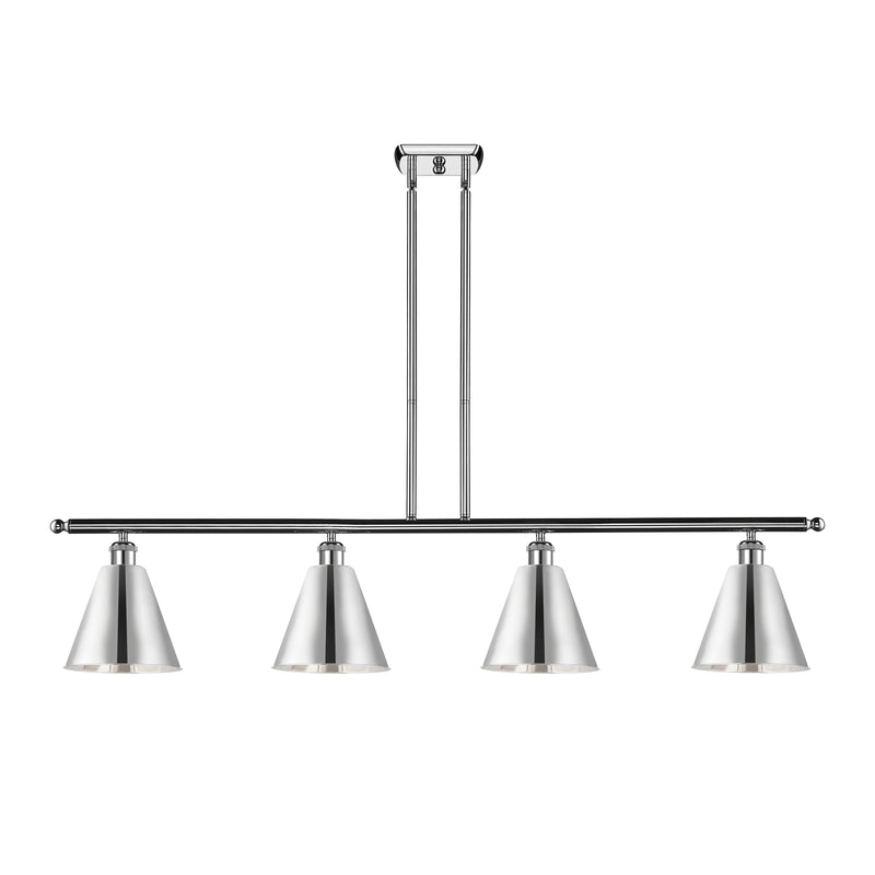 Ballston Cone Island Light shown in the Polished Chrome finish with a Polished Chrome shade