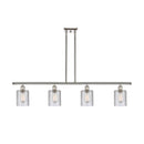 Cobbleskill Island Light shown in the Polished Nickel finish with a Clear shade