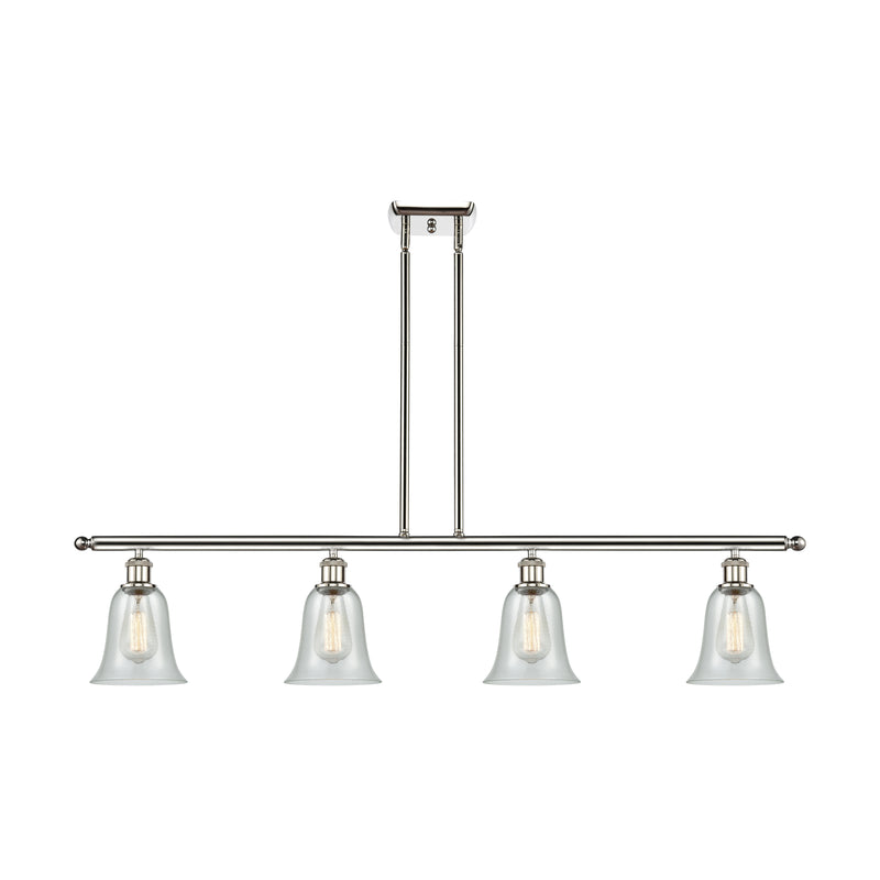 Hanover Island Light shown in the Polished Nickel finish with a Fishnet shade