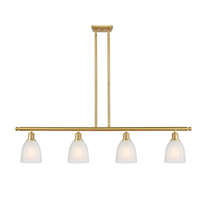 Brookfield Island Light shown in the Satin Gold finish with a White shade