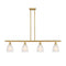 Brookfield Island Light shown in the Satin Gold finish with a White shade