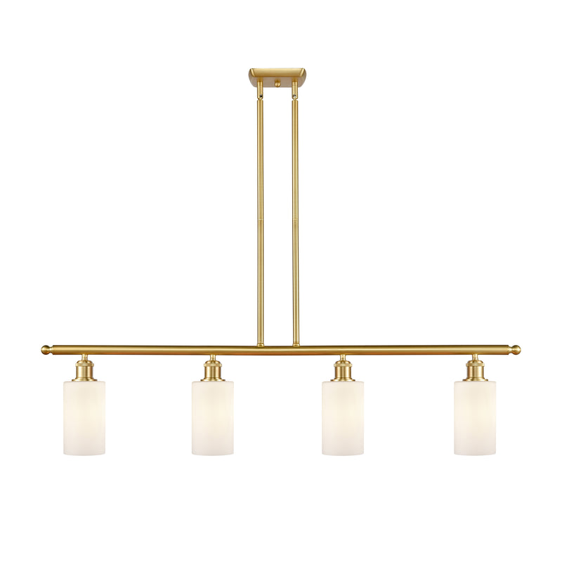 Clymer Island Light shown in the Satin Gold finish with a Matte White shade