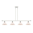 Orwell Island Light shown in the White and Polished Chrome finish with a Matte White shade