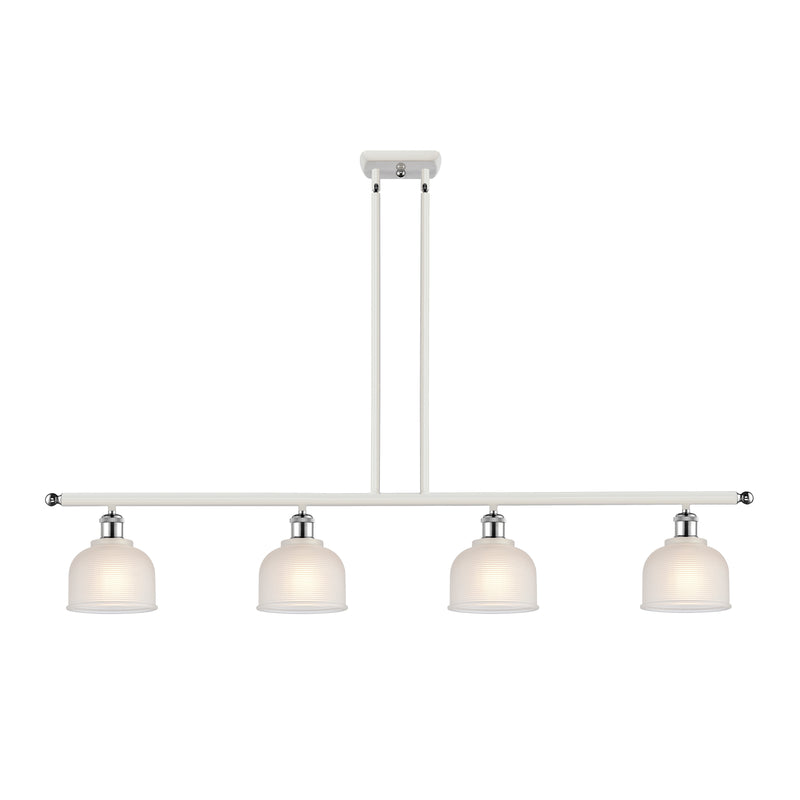 Dayton Island Light shown in the White and Polished Chrome finish with a White shade