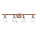 Ellery Bath Vanity Light shown in the Antique Copper finish with a Seedy shade