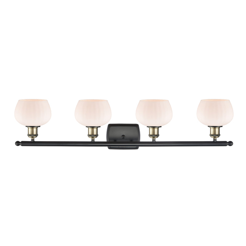 Innovations Lighting Fenton 4 Light Bath Vanity Light Part Of The Ballston Collection 516-4W-BAB-G91-LED