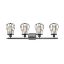 Innovations Lighting Barrington 4 Light Bath Vanity Light Part Of The Austere Collection 516-4W-BK-CE513-BK-LED