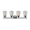 Innovations Lighting Barrington 4 Light Bath Vanity Light Part Of The Austere Collection 516-4W-BK-CE513-BK-LED