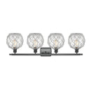 Innovations Lighting Farmhouse Rope 4 Light Bath Vanity Light Part Of The Ballston Collection 516-4W-BK-G122-8RW-LED