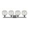 Innovations Lighting Farmhouse Rope 4 Light Bath Vanity Light Part Of The Ballston Collection 516-4W-BK-G122-8RW-LED