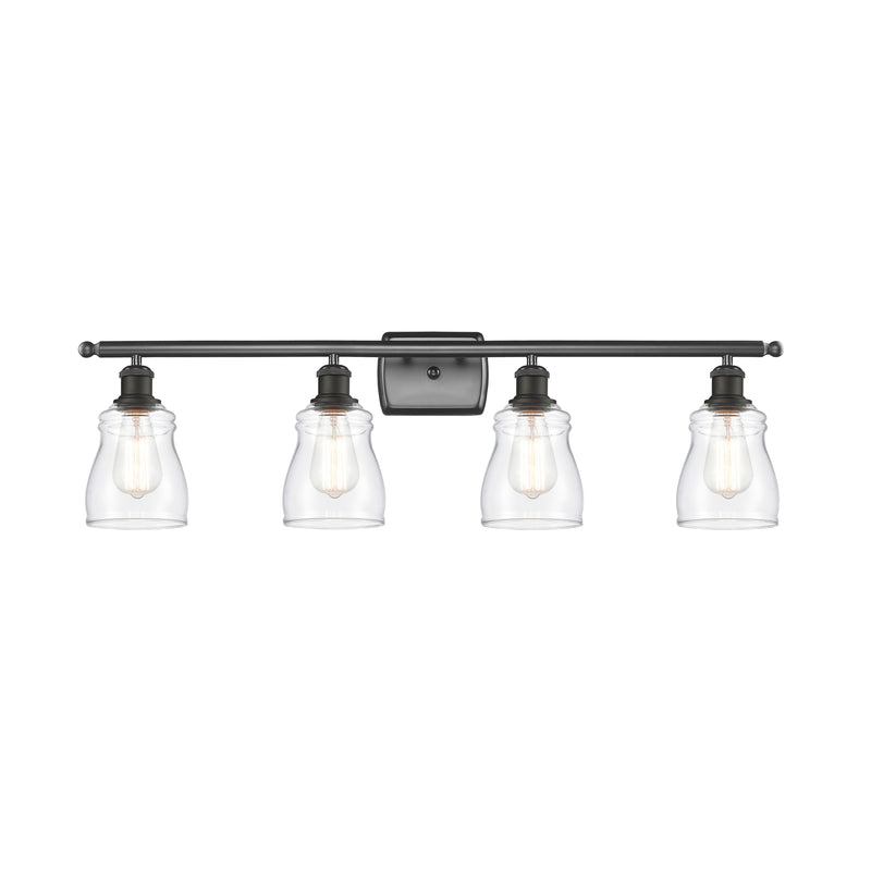 Ellery Bath Vanity Light shown in the Oil Rubbed Bronze finish with a Clear shade