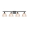 Arietta Bath Vanity Light shown in the Oil Rubbed Bronze finish with a Clear shade