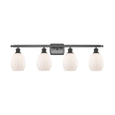 Eaton Bath Vanity Light shown in the Oil Rubbed Bronze finish with a Matte White shade